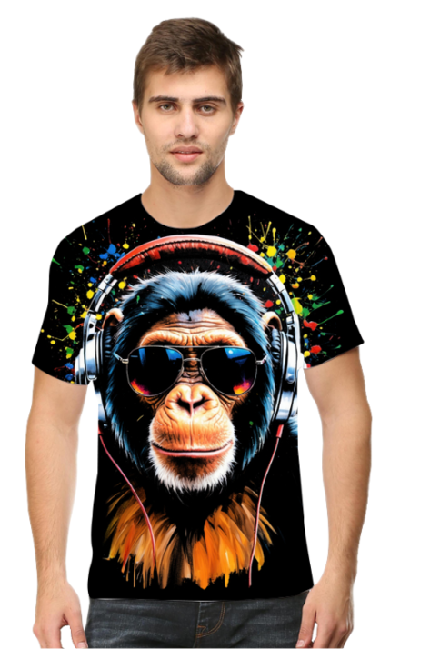 Monkey man t shirt best sale