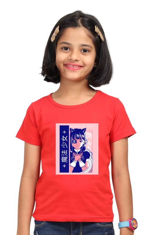 Girls’ Anime T-Shirt – “Magical Girls” in Japanese