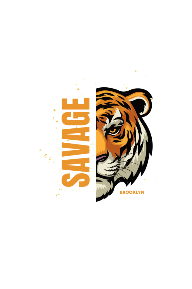 Savage Tiger Printed Women's Tshirt