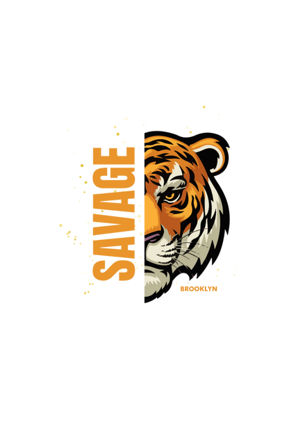 Savage Tiger Printed Women's Tshirt