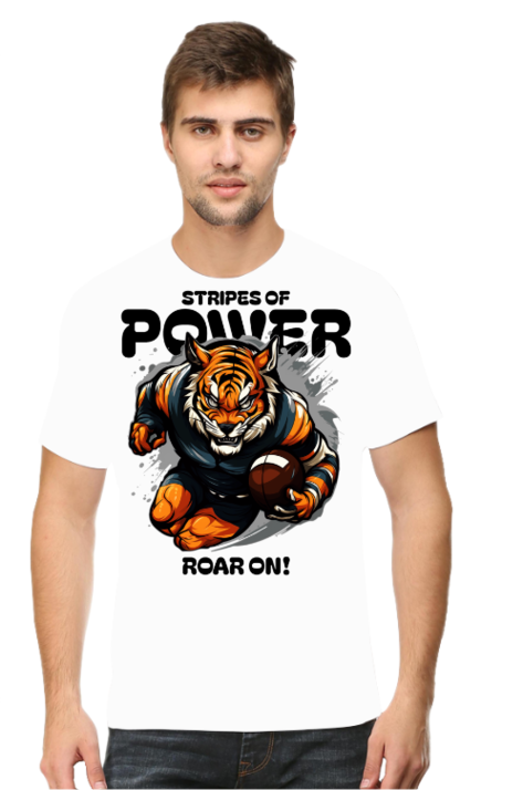 Fierce Tiger Half Sleeve T-Shirt For Men | Graphic T-Shirt