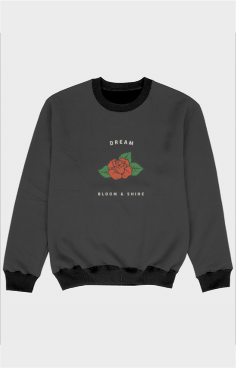 Girls All Over Print Floral Sweatshirt - Dream Bloom & Shine