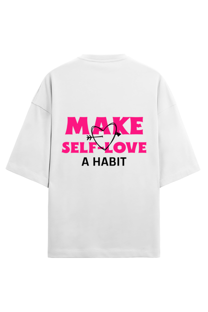 Make Self-Love a Habit – Unisex Half Sleeve Terry T-Shirt (Valentine Edition)