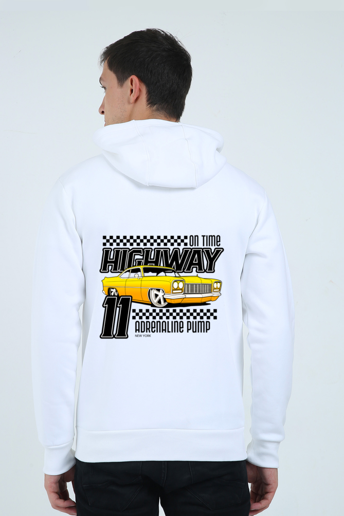 Men's Heavyweight Hoodie - Racing Car Design"