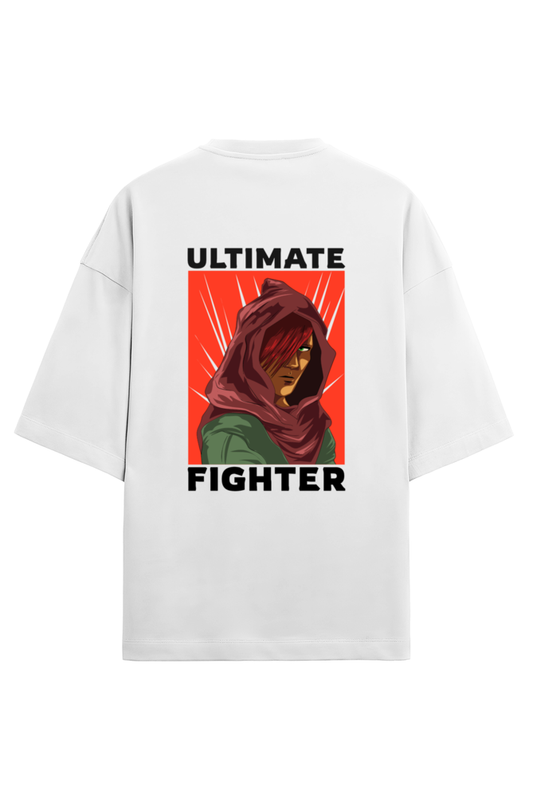 Men's Anime Half Sleeve Terry T-Shirt - "Ultimate Fighter"