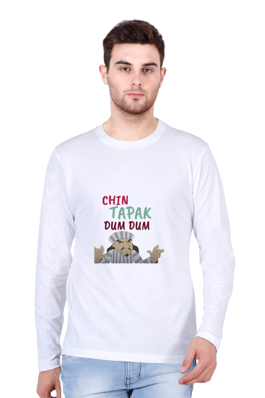 Men’s Full Sleeve T-Shirt Chin Tapak Dum Dum | Graphic T-Shirt