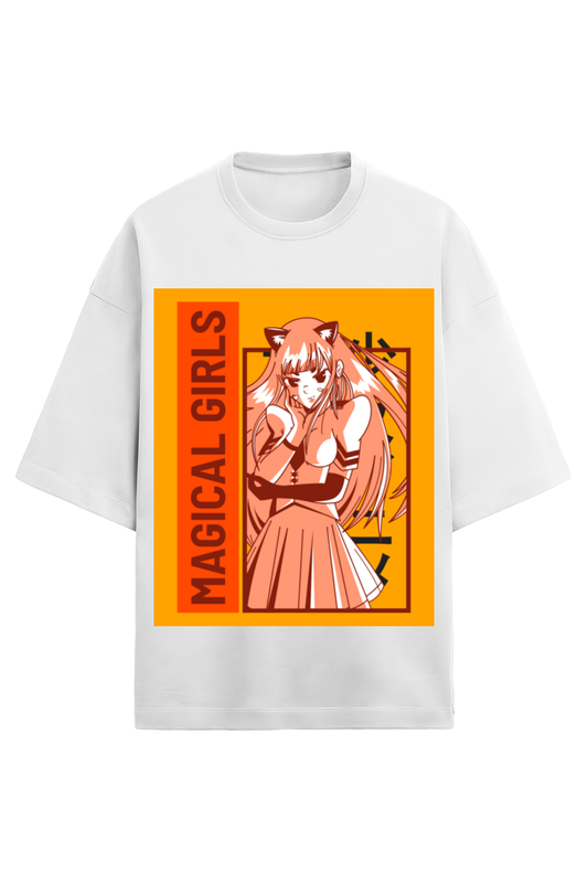 Women’s Half Sleeve Terry T-Shirt – "Magical Girls"