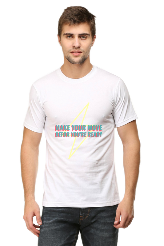 Men’s Half Sleeve T-Shirt – Make Your Move Quote