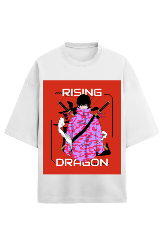 Unisex Half Sleeve Anime T-Shirt – "Rising Dragon"