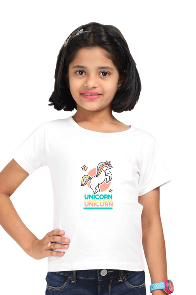 Magical Unicorn T-Shirt For Girls - Funky Everyday Wear | Graphic T-Shirt