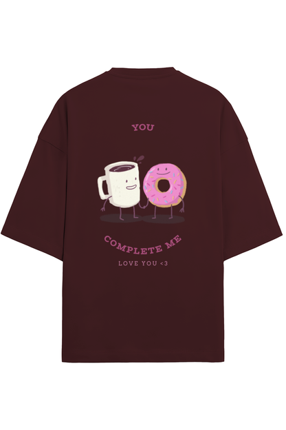 Unisex Coffee-Themed Half-Sleeve Terry T-Shirt