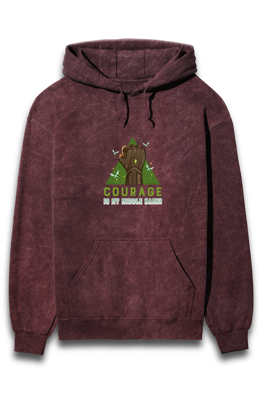 Unisex Full-Sleeve Hoodie – Courage Is My Middle Name