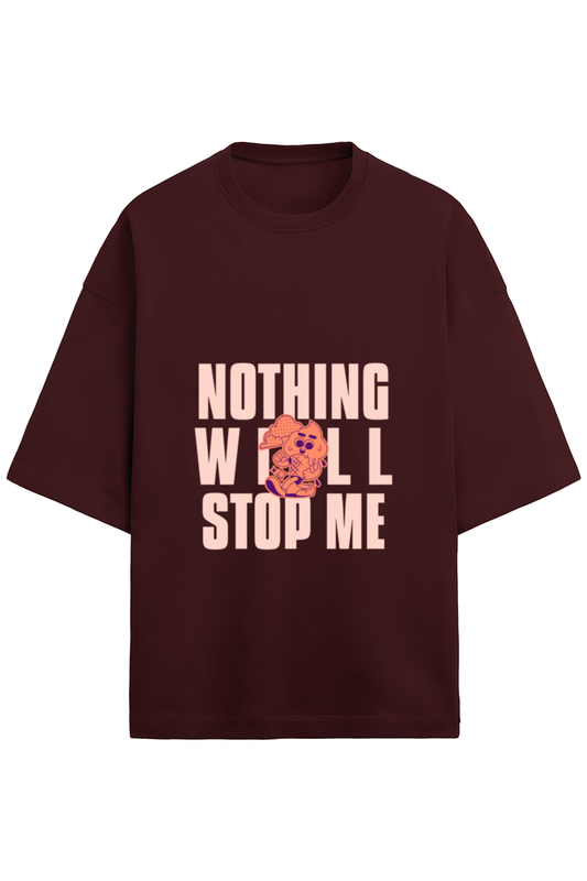 Men’s Half Sleeve Terry T-Shirt - "Nothing Will Stop Me"