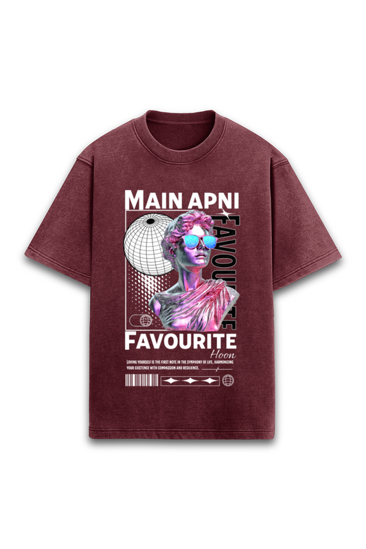 Main Apni Favourite Hoon - Desi Women's Trendy Half Sleeve T-shirt