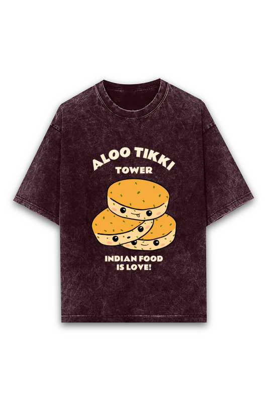 Unisex Half Sleeve T-Shirt – “Aloo Tikki Tower”