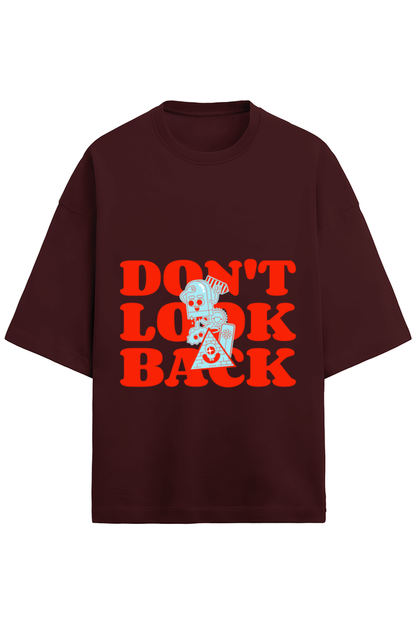 Men’s Half Sleeve Terry T-Shirt - "Don’t Look Back"