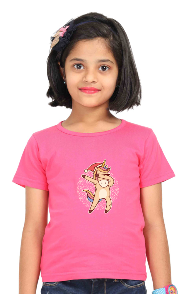 Magical Unicorn Dance Half Sleeve Girls Tee | Graphic T-Shirts