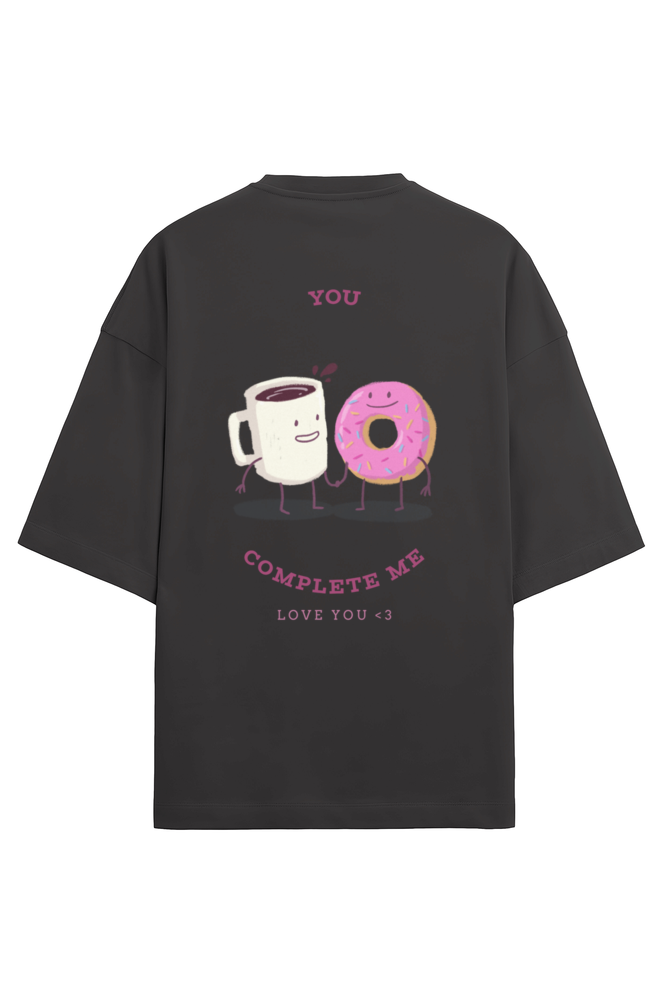 Unisex Coffee-Themed Half-Sleeve Terry T-Shirt