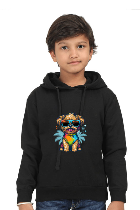 Unisex Kids Full Sleeve Hoodie – Cool Dog Print