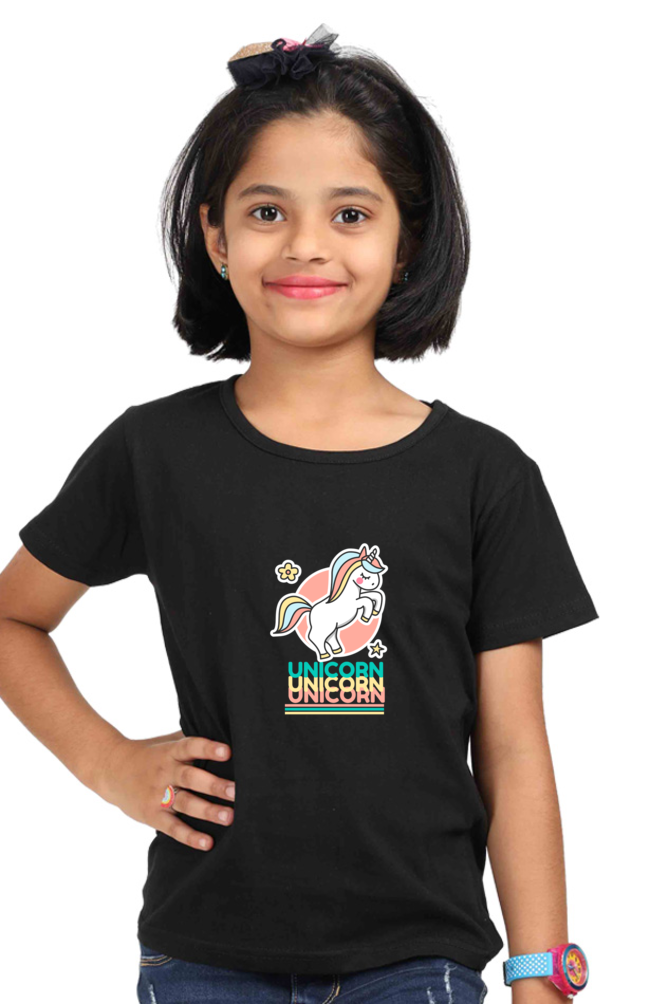 Magical Unicorn T-Shirt For Girls - Funky Everyday Wear | Graphic T-Shirt