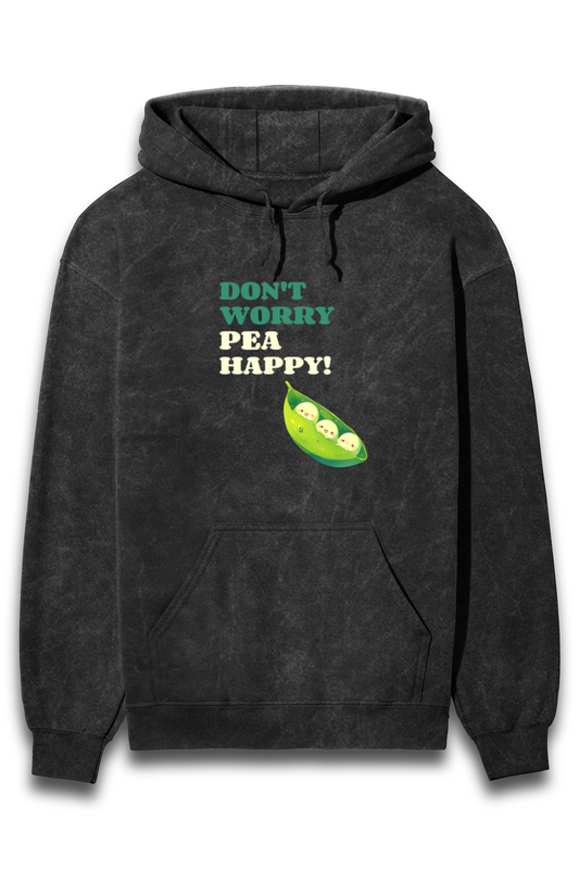 Unisex Full Sleeve Hoodie - "Don’t Worry Pea Happy"