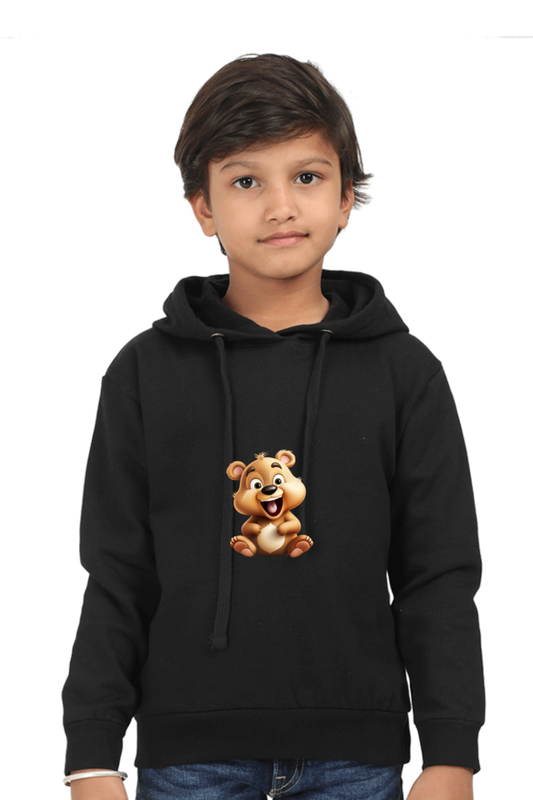 Boys Full Sleeve Bear Hoodie Sweatshirt