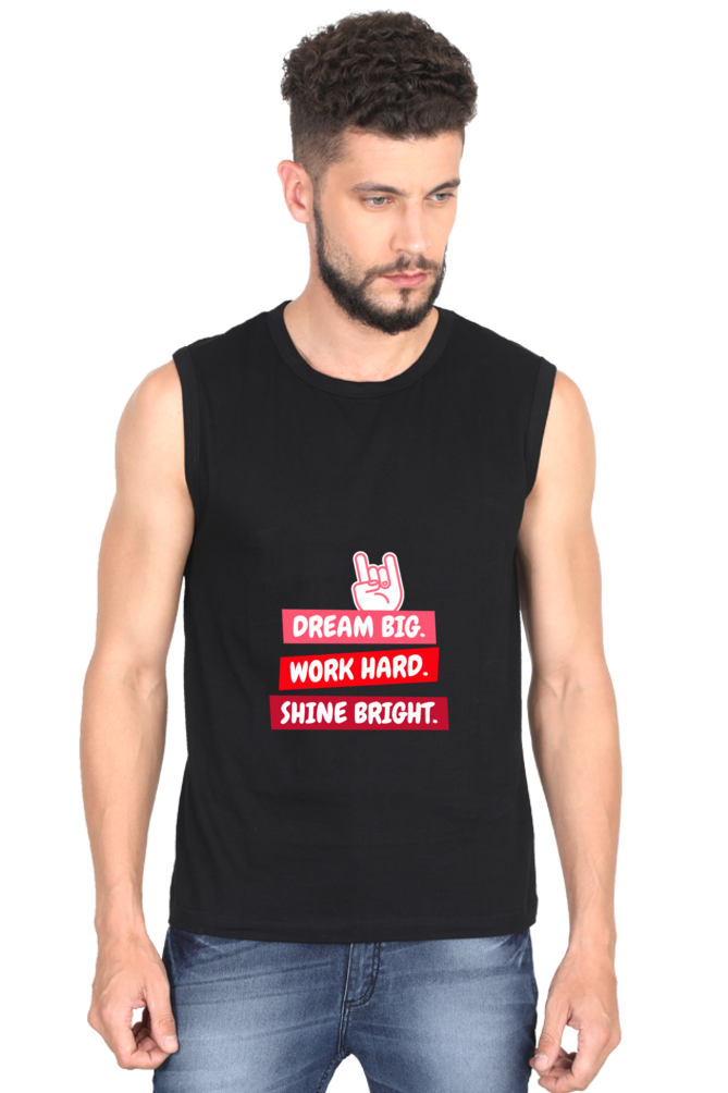 Men’s Sleeveless T-Shirt - Fitness Motivation Design