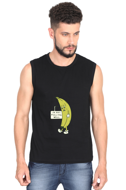 "I AM NOT PEELING WELL" Funny Quotes Sleeveless Tshirt For Men