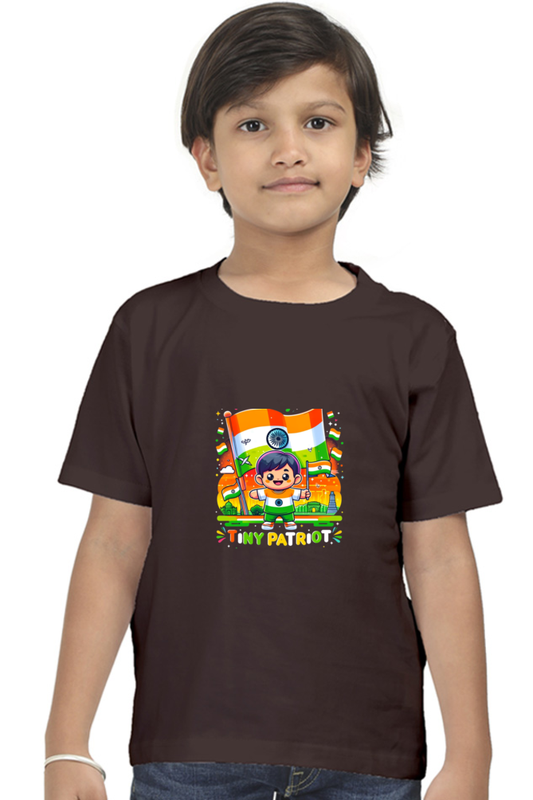 Boy's Half Sleeve T-Shirt - Tiny Patriot Edition