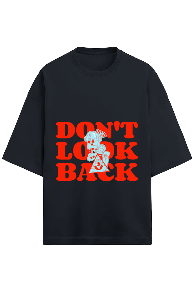 Men’s Half Sleeve Terry T-Shirt - "Don’t Look Back"