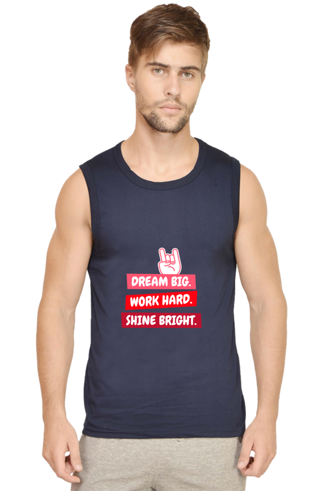 Men’s Sleeveless T-Shirt - Fitness Motivation Design