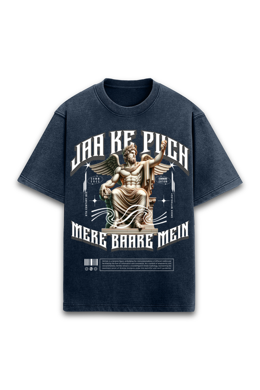 Bold Men's Desi Quote T-Shirt - "Jaa Ke Puch Mere Baare Main