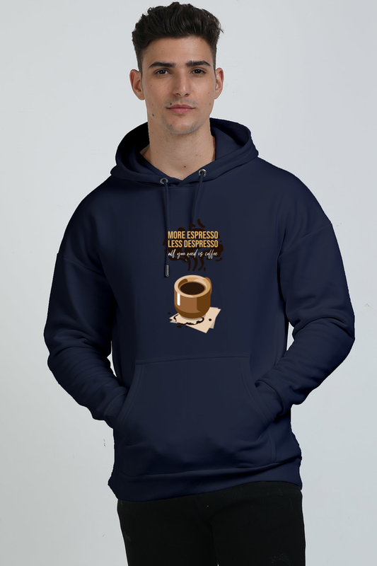 Men’s Full-Sleeve Coffee Lover’s Hoodie - Oversized & Trendy