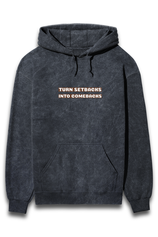 Unisex Full-Sleeve Hoodie – Turn Setbacks Into Comebacks