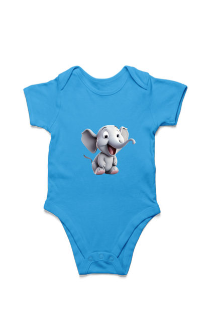 Adorable Baby Elephant Unisex Rompers