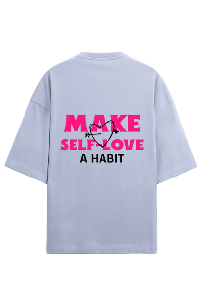 Make Self-Love a Habit – Unisex Half Sleeve Terry T-Shirt (Valentine Edition)