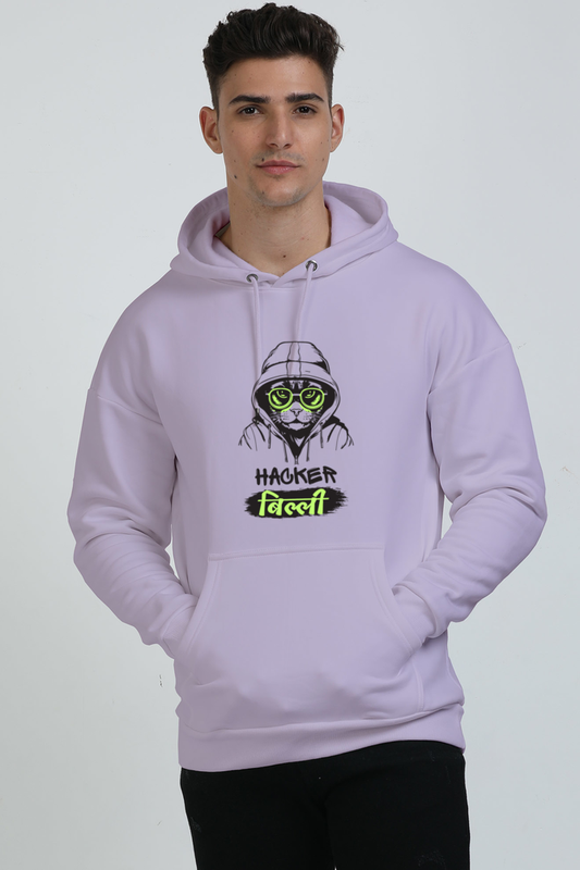 Hacker Billi Desi Full Sleeve Hooded Sweatshirt for Computer Geeks - Streetwear Tshirt Edition