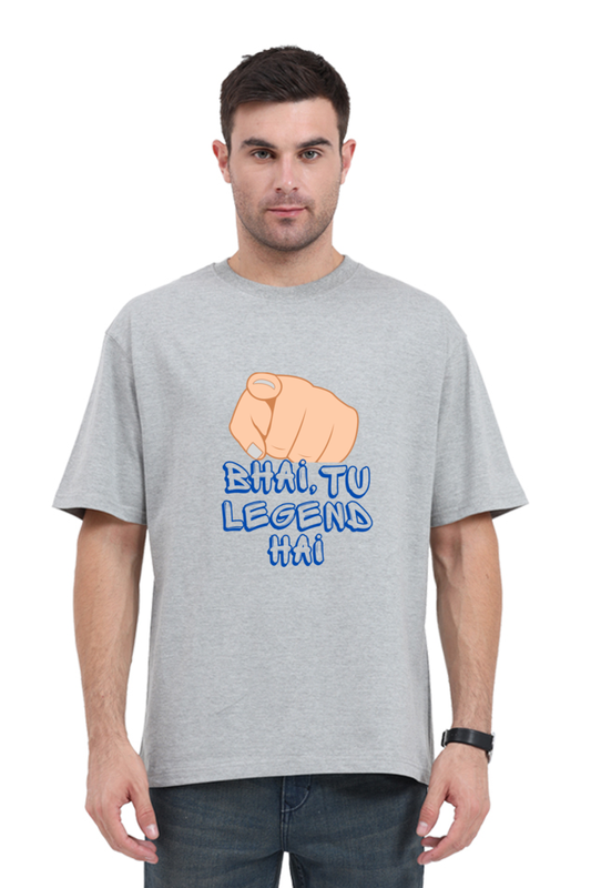 Desi Half Sleeve Men's T-Shirt - "Bhai, Tu Legend Hai"