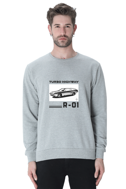 Men’s Full-Sleeve Sweatshirt - Turbo Highway