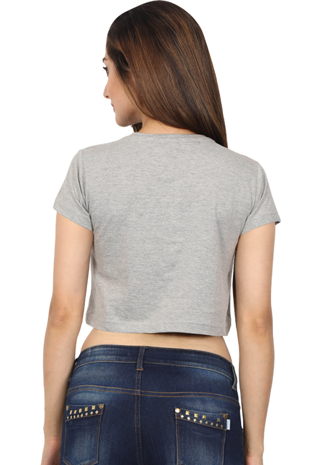 Women’s Half-Sleeve Crop Top – Coffee Time Vibes