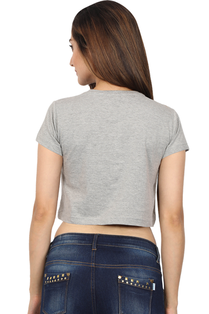 Women’s Half-Sleeve Crop Top – Coffee Time Vibes