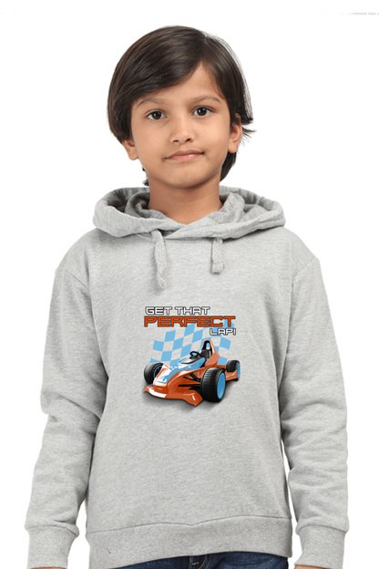 Boy’s Full Sleeve Racing Car Hooded Sweatshirt