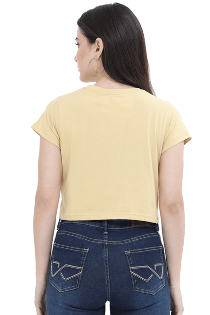 Women’s Half-Sleeve Crop Top – Coffee Time Vibes