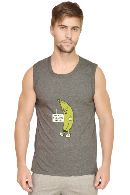 "I AM NOT PEELING WELL" Funny Quotes Sleeveless Tshirt For Men