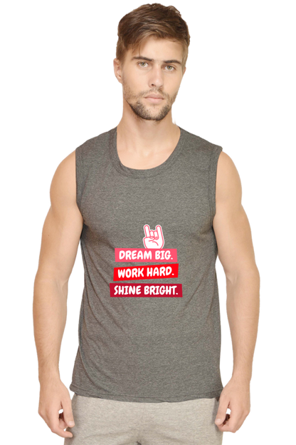 Men’s Sleeveless T-Shirt - Fitness Motivation Design