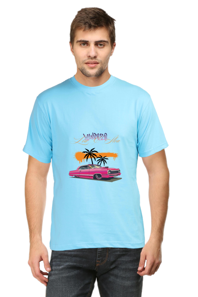 Men’s Half Sleeve T-Shirt - Graphic Car Design