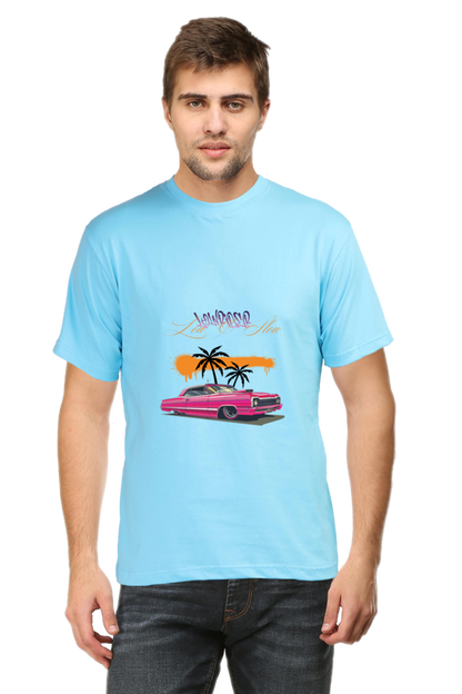 Men’s Half Sleeve T-Shirt - Graphic Car Design