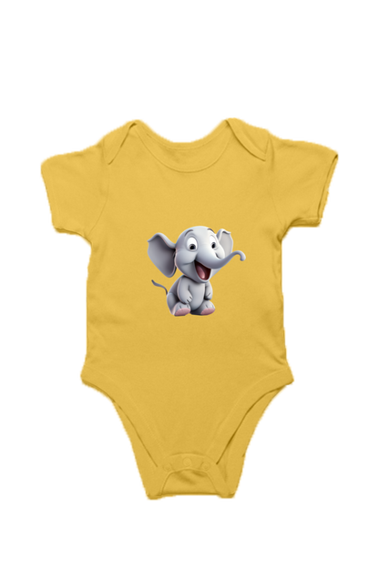 Adorable Baby Elephant Unisex Rompers