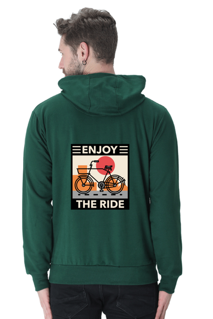 Men’s Full Sleeve Hooded Sweatshirt - Enjoy The Ride