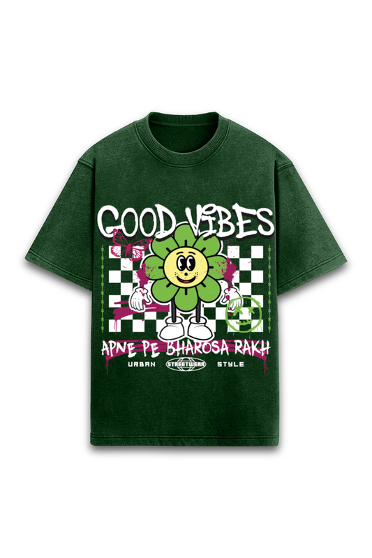 Desi Good Vibes Unisex T-Shirt - Apne Pe Bharosa Rakh [Streetwear Tshirt Edition]